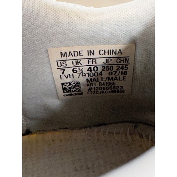 Adidas Sobakov Boost‎ Sneakers White Gum Sole Men's Size 7 EVH 791004 B41966 - Picture 7 of 10